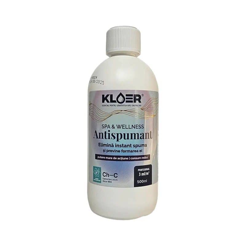 Antispumant pentru piscină Kloer Wellness&Spa 500ml - Solutii Piscina Premium PiscinEcom